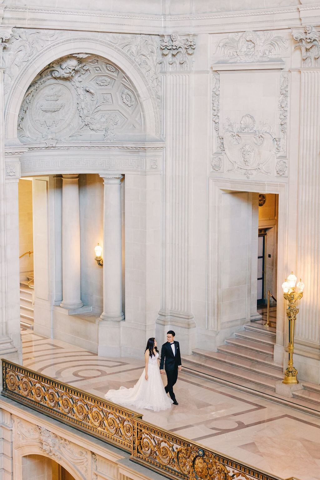 San Francisco Elopement Pre-wedding session City Hall