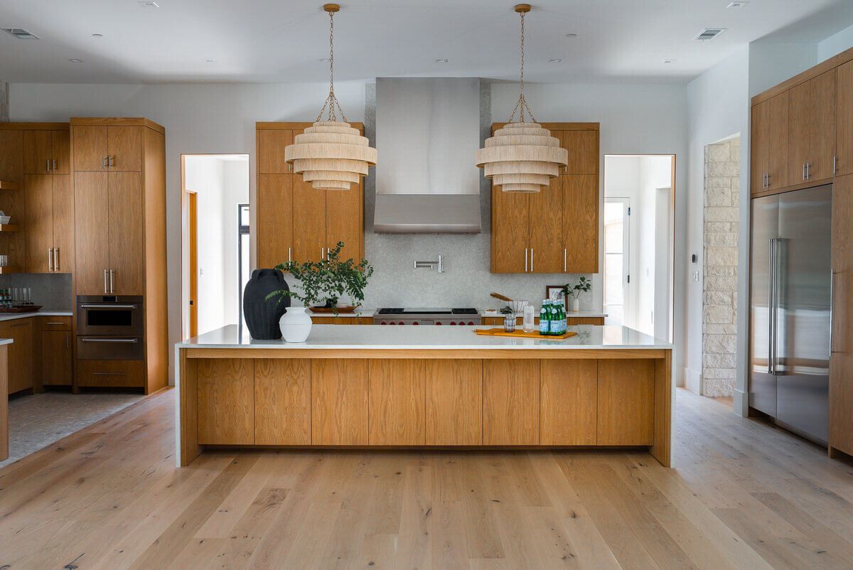 Custom kitchen design in luxury home