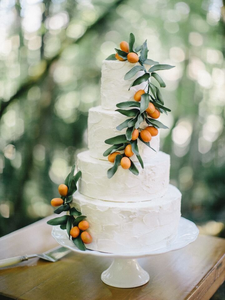 Anderson Ranch Wedding Cake with Greenery