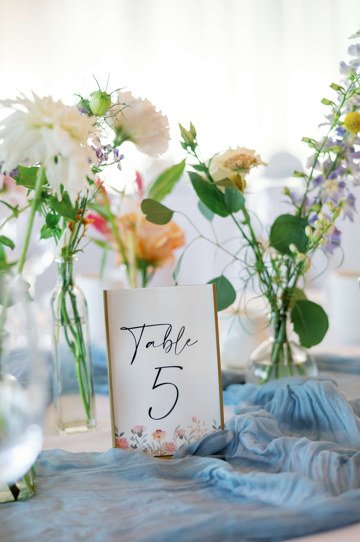 Table number for wedding reception at Oak Island Resort, Nova Scotia