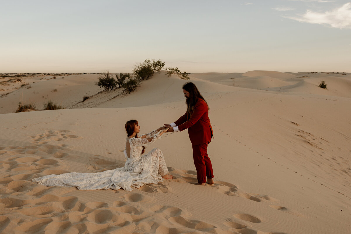 Boho Colorado Elopement Great Sad Dunes National Park