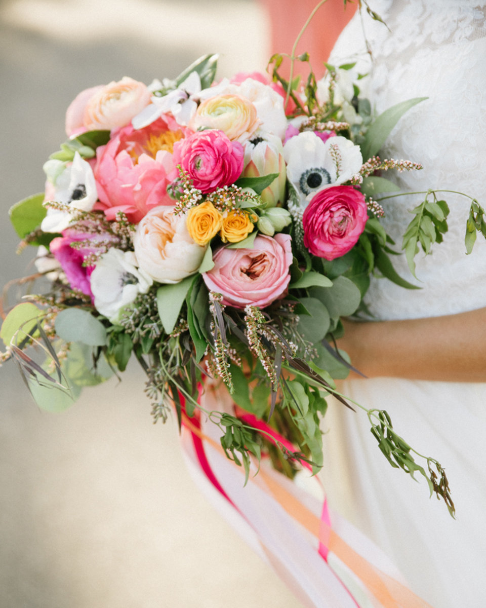florals bouquet design pinks blush tones flowers whimsical bright