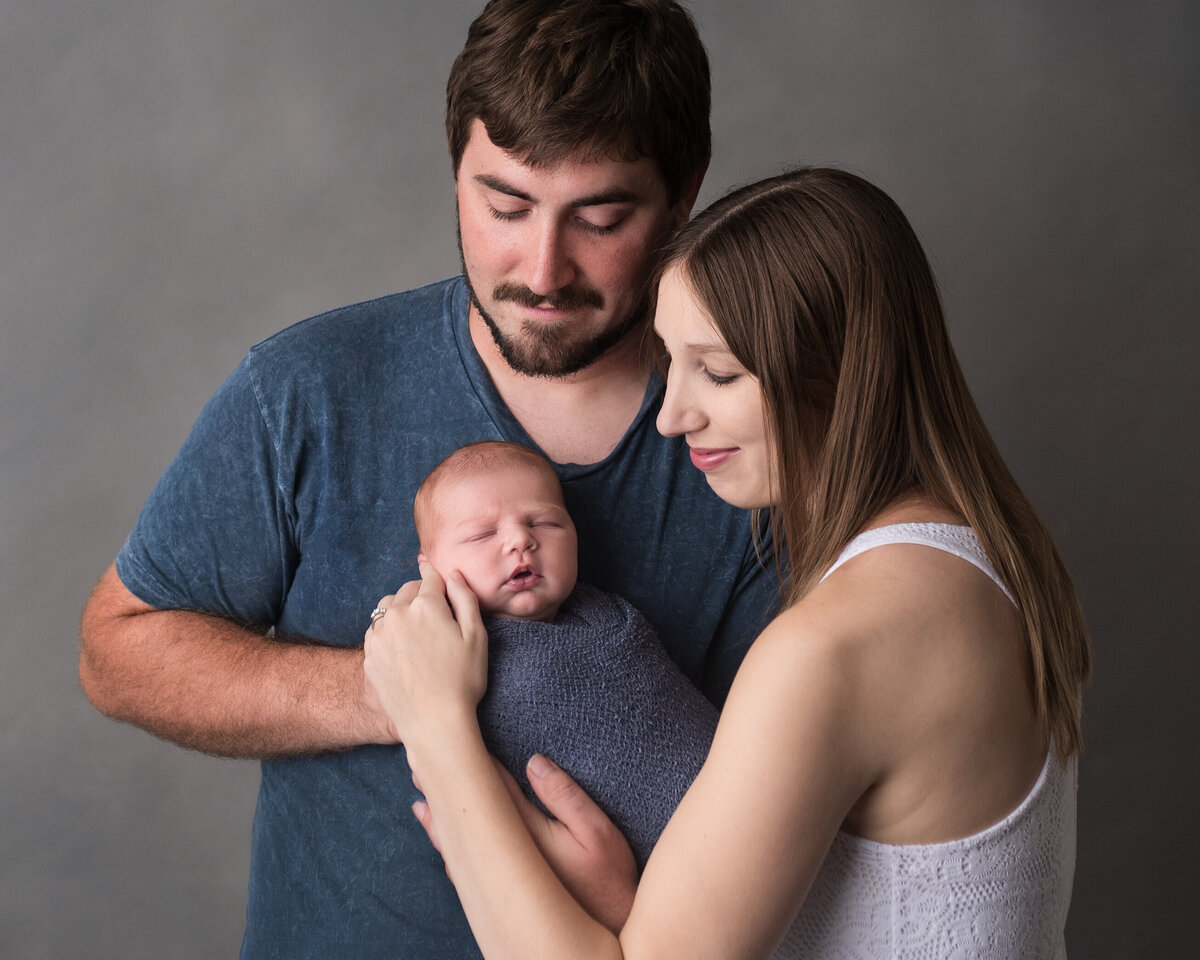 Newborn and Family portrait in Houston by Laura King Photography