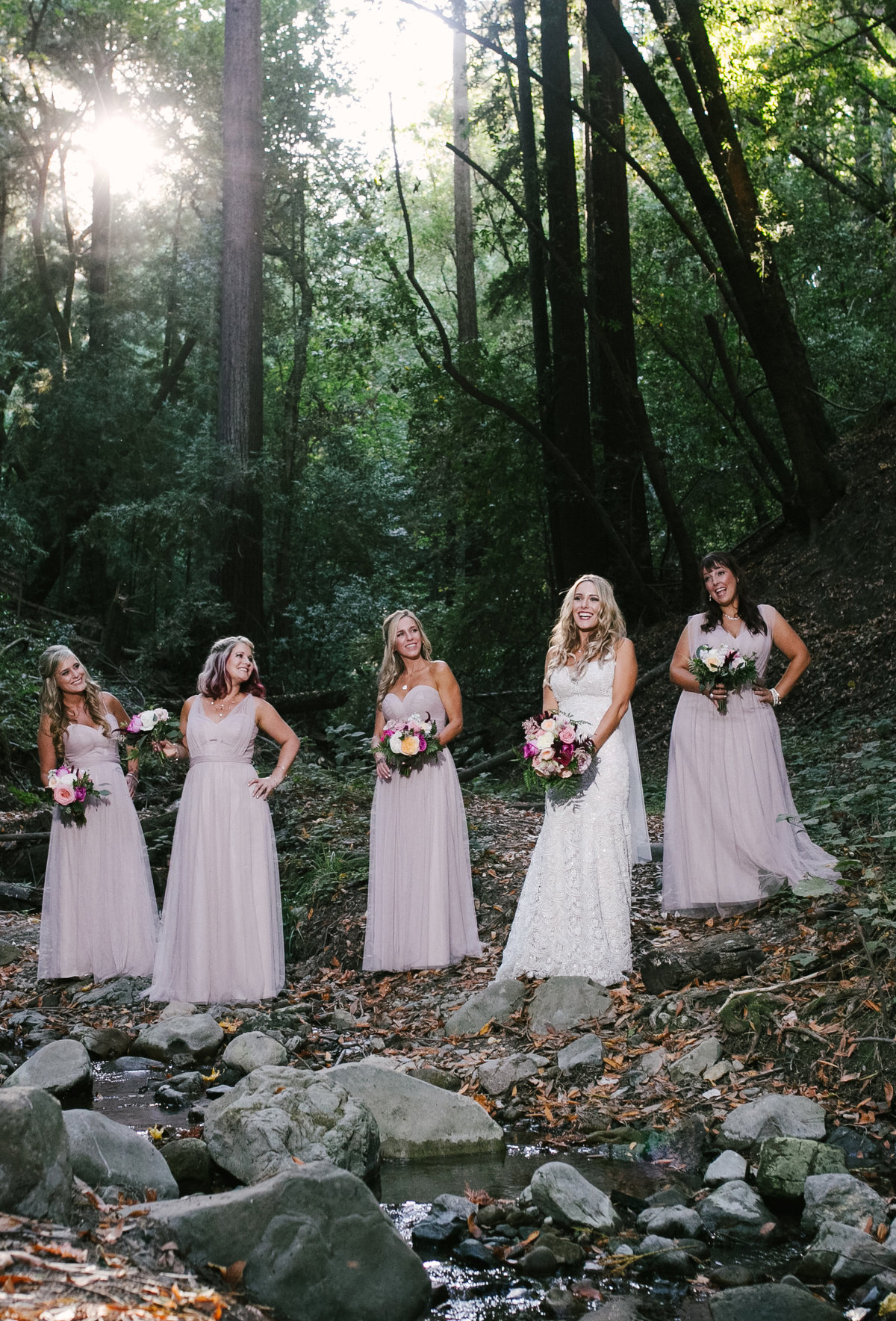 blush pink bridesmaid photos Bay Area, Ca