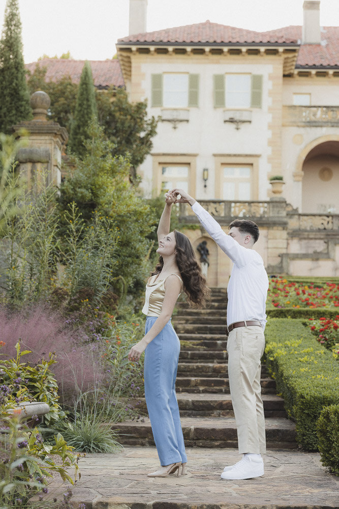 Lily & Skyler - Philbrook Museum of Art Engagement Session-2