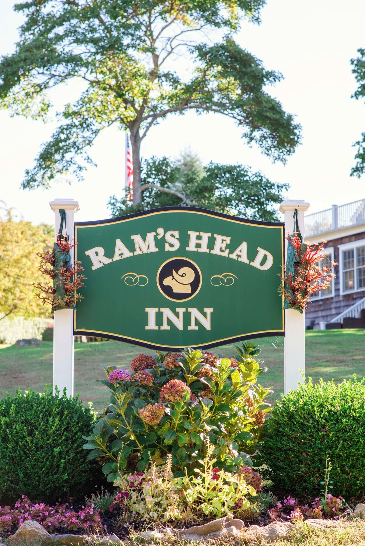 Ram's Head Inn sign at The Ram's Head Inn