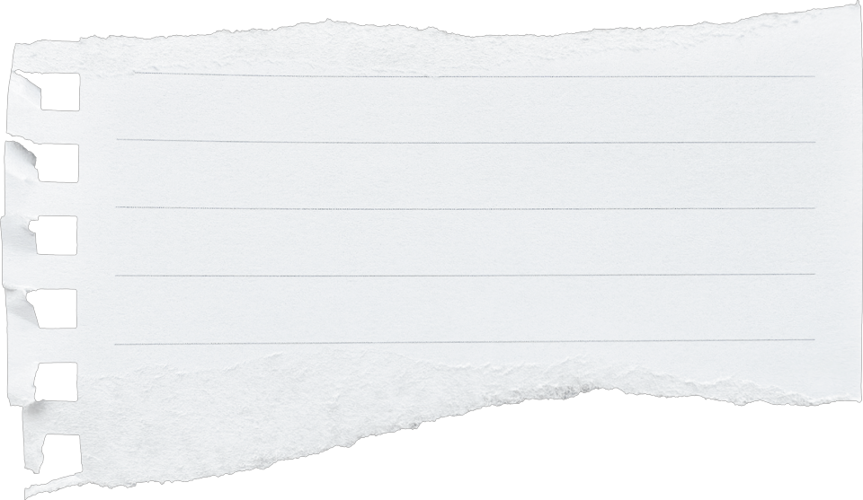 torn piece of paper