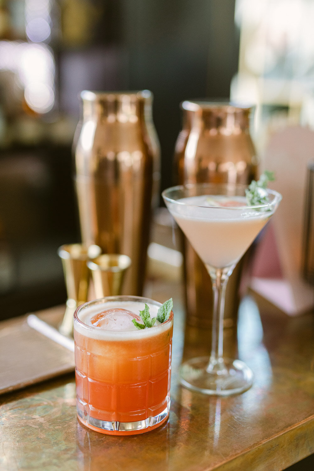 Bar cocktail detail