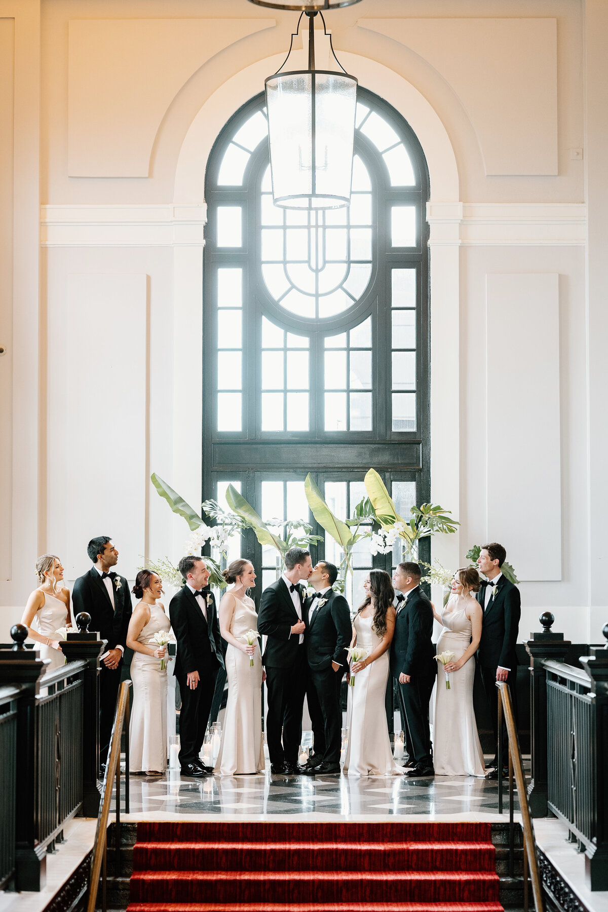Wedding ceremony in a grand hall