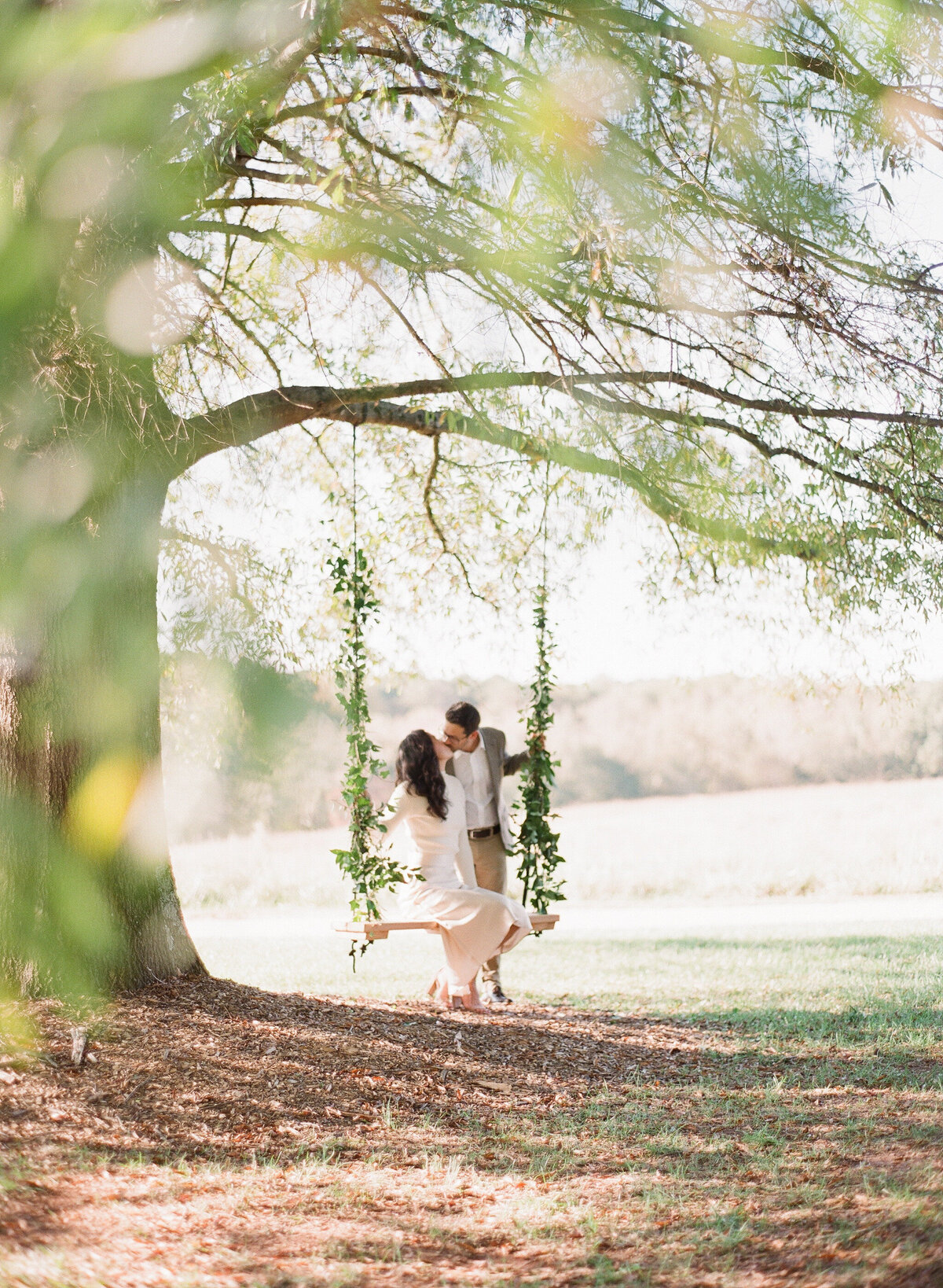 French Vineyard Engagement Photography at The Meadows in Raleigh, NC 1