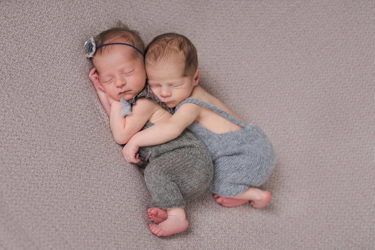 twin babies brother and sister