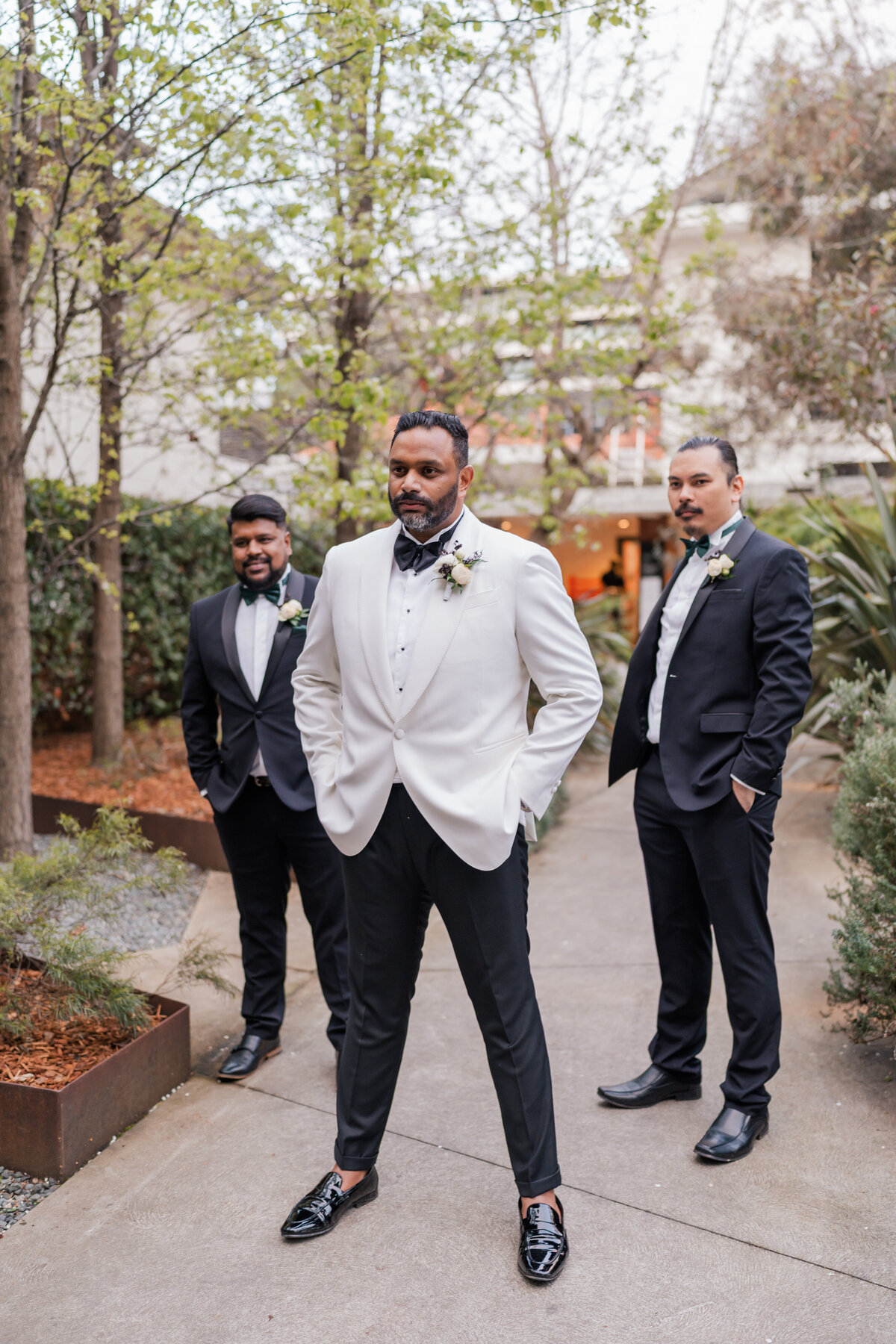 Groomsmen at wedding in Canberra
