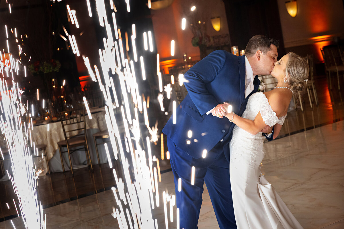 bride-groom-kissing-sparks-reception-nj-marlboro