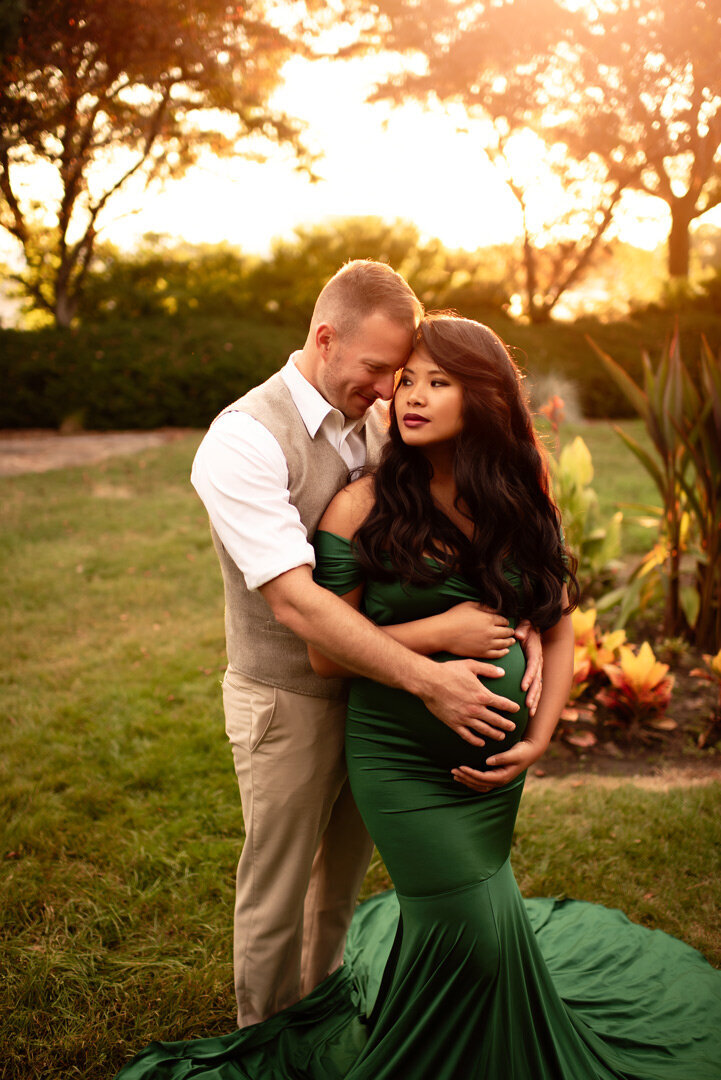 Grand Rapids Maternity Photography Holding Belly by For The Love Of Photography