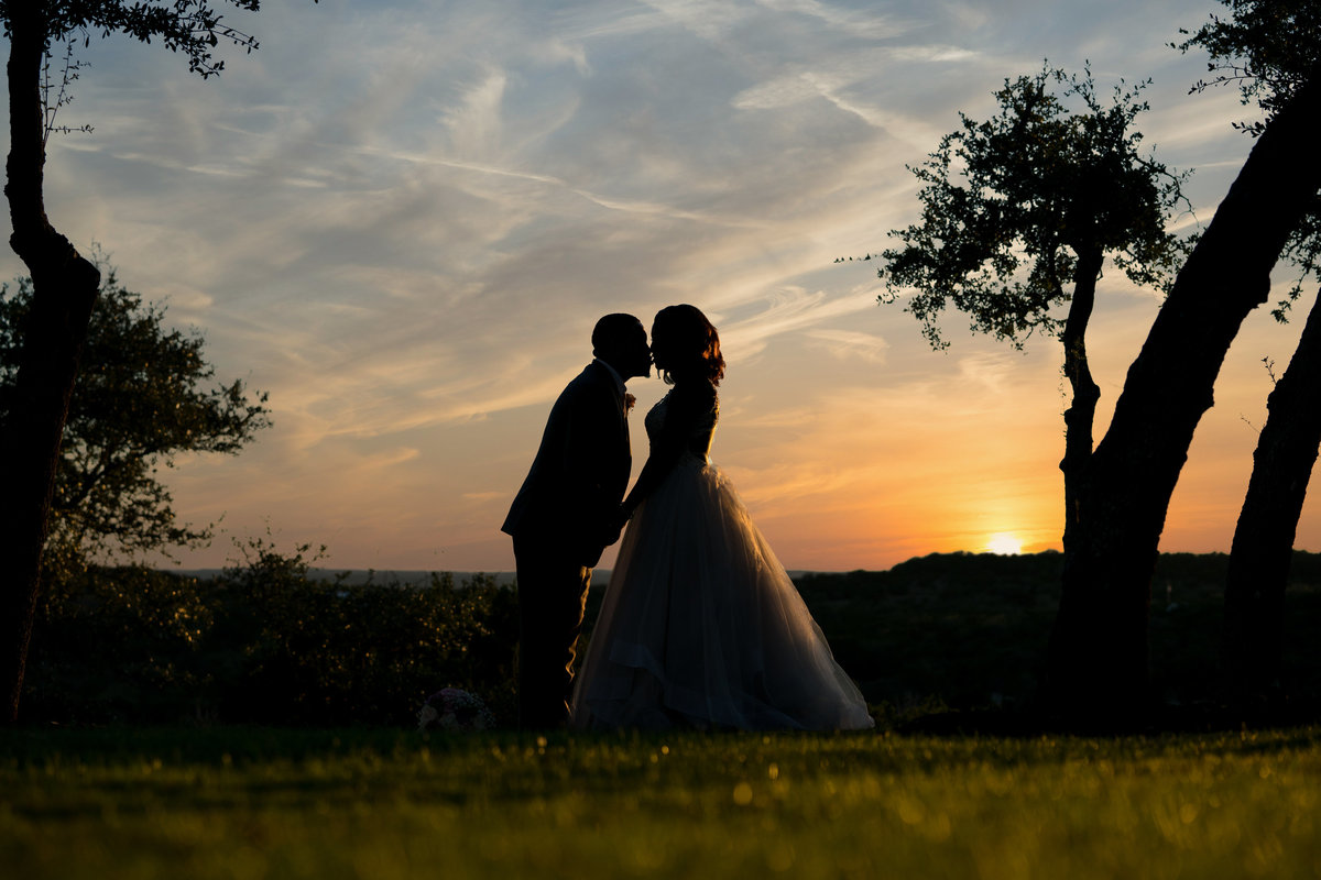 Canyonwood Ridge wedding photographer black bride groom sunset 250 S Canyonwood Dr, Dripping Springs, TX 78620