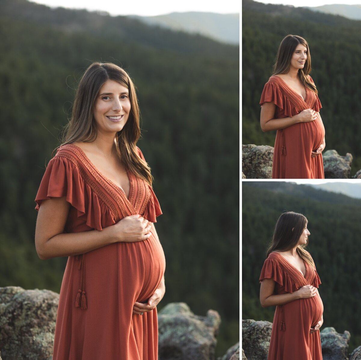 07_Boulder Maternity session at Lost Gulch Overlook Flagstaff Mountain colorado Family Portrait Photographer mountain views bump