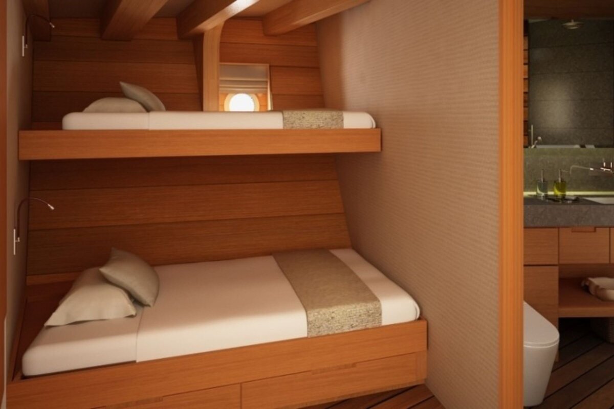 Amandira Luxury Yacht Charter Indonesia  Bunk Cabin
