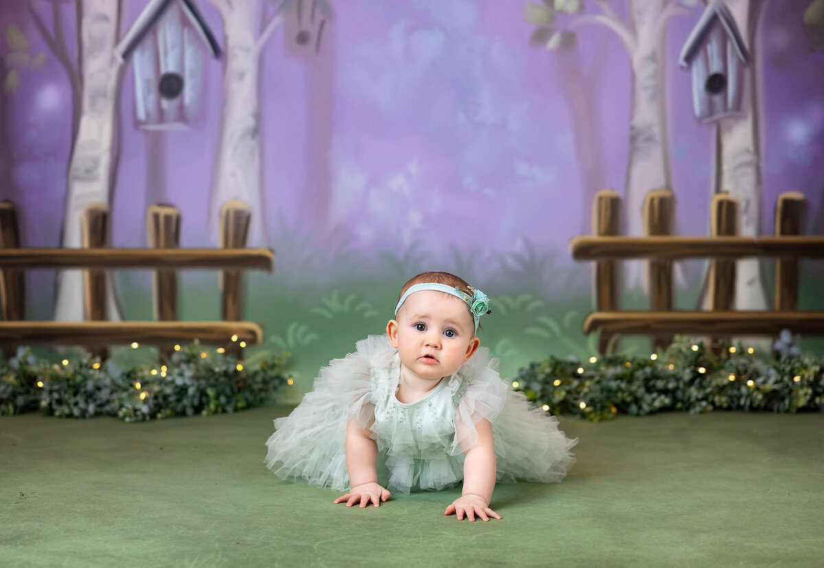 Spring baby photography session