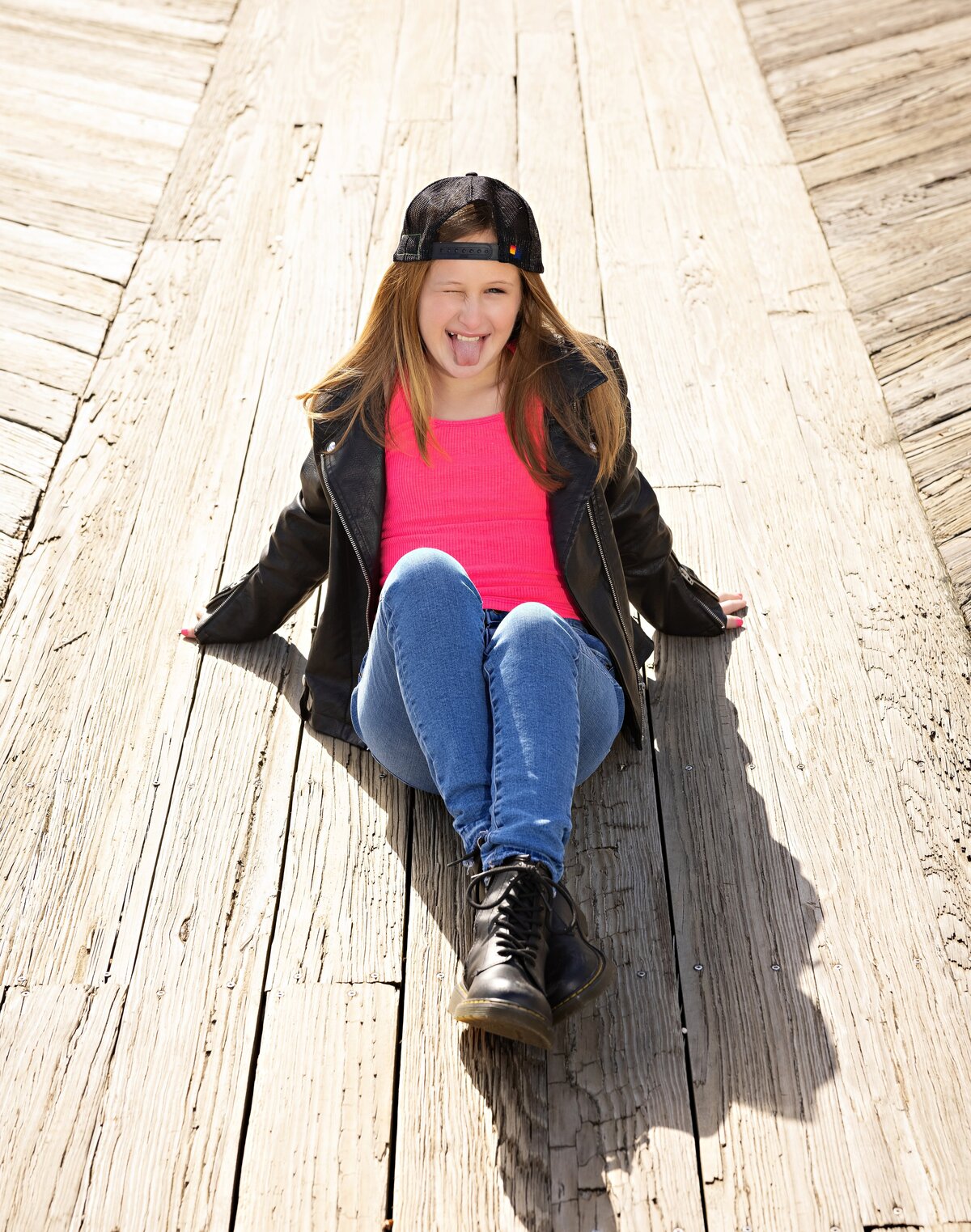 bat-mitzvah-girl-silly-preshoot-boardwalk