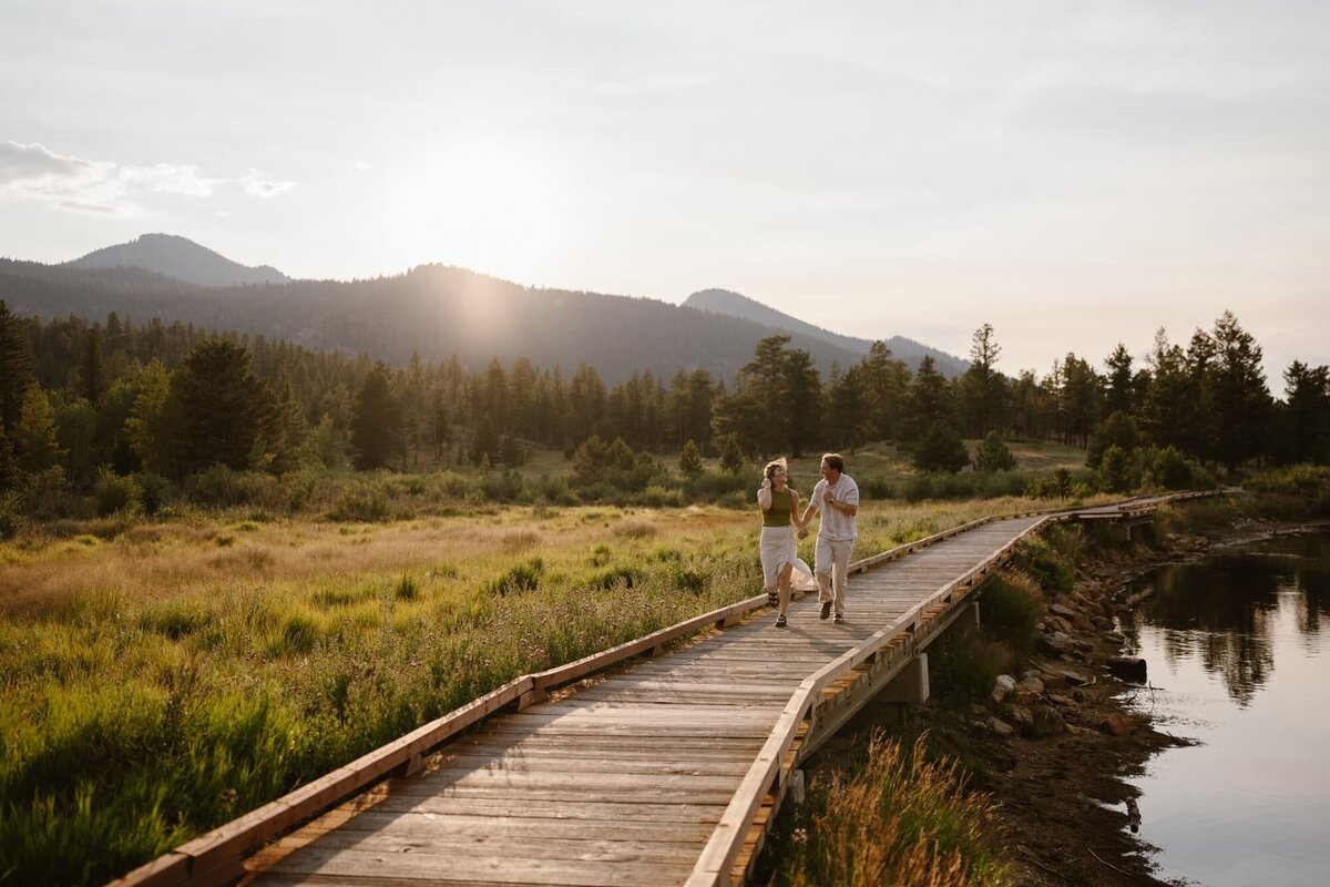 Lily Lake engagement photos