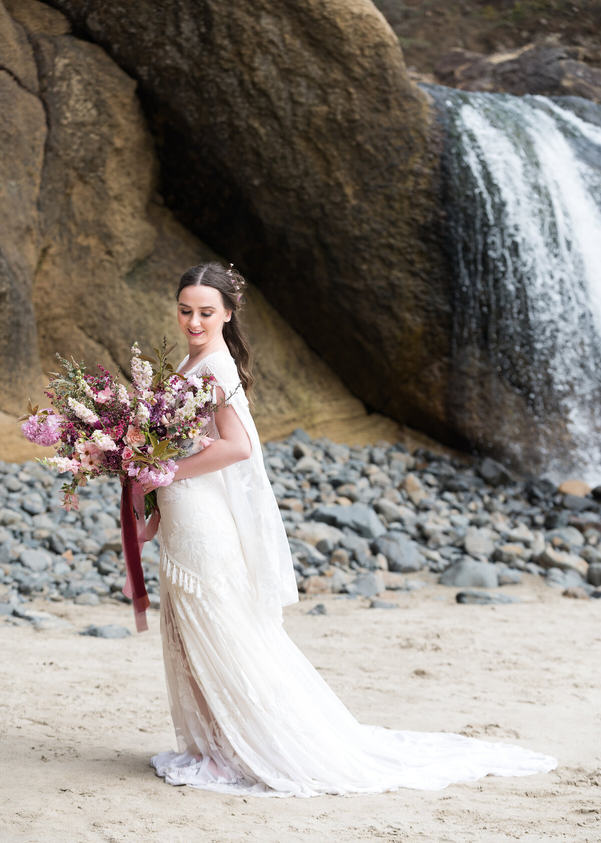 Oregon Coast Elopement and Wedding Photographer Hug Point