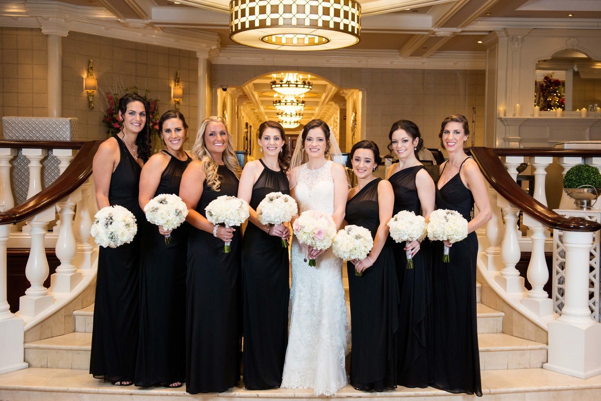 Bridesmaids photo at Watermill Caterers