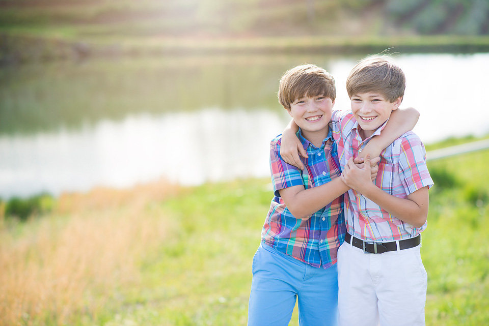 brothers_by_pond_mercier_orchards_blue_ridge_ga