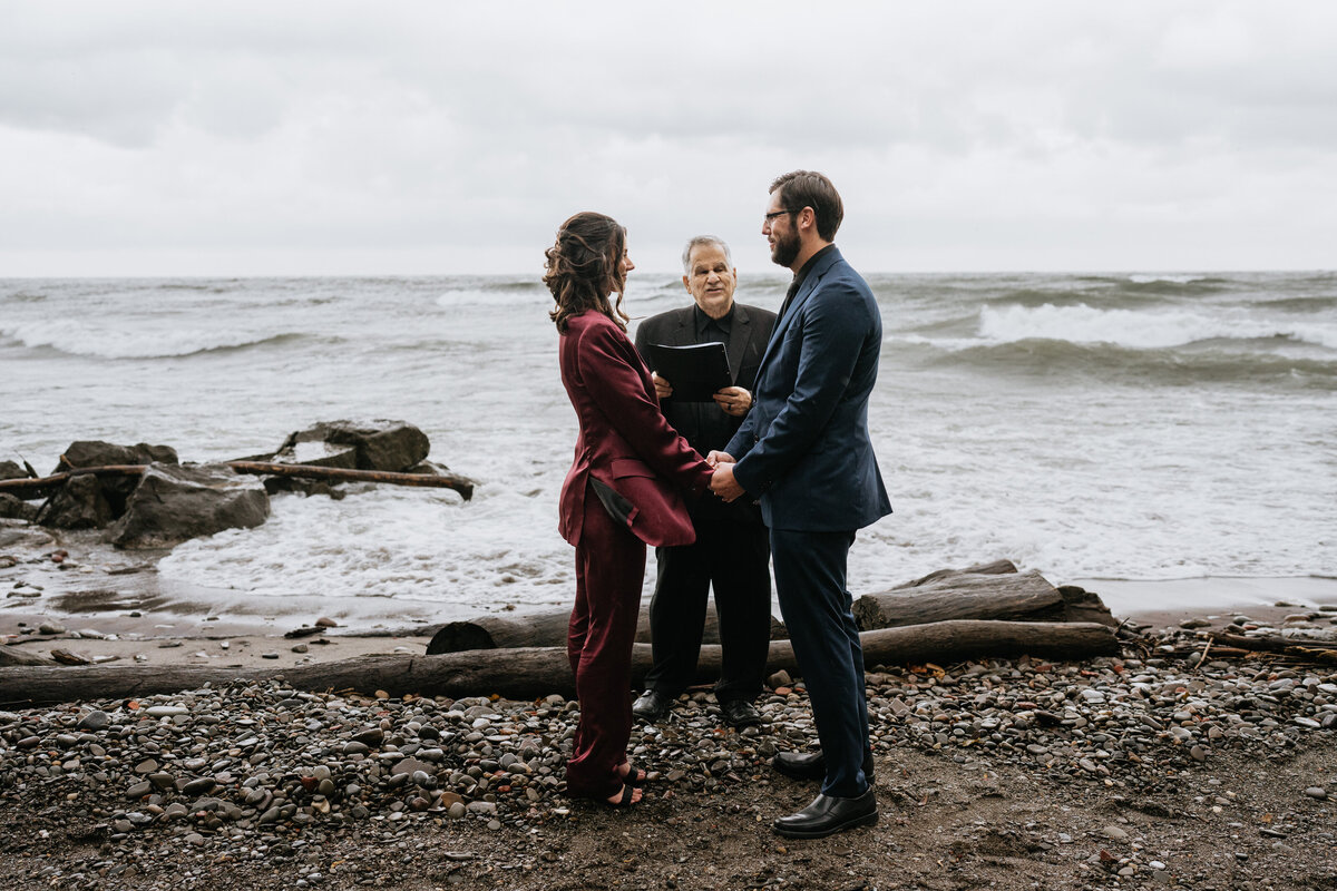 Elopement at waterfront