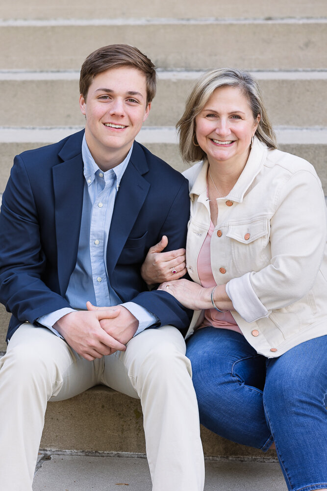Senior boy and mom picture-1