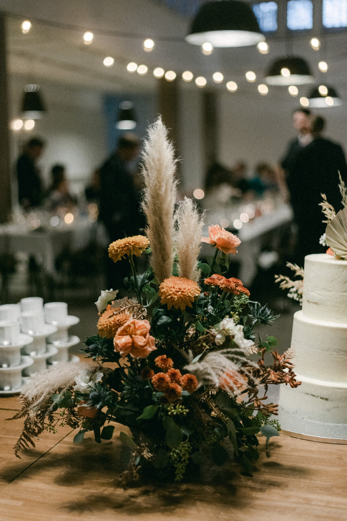 A documentary wedding  photo of the coffee table in Oitbacka gård captured by wedding photographer Hannika Gabrielsson in Finland