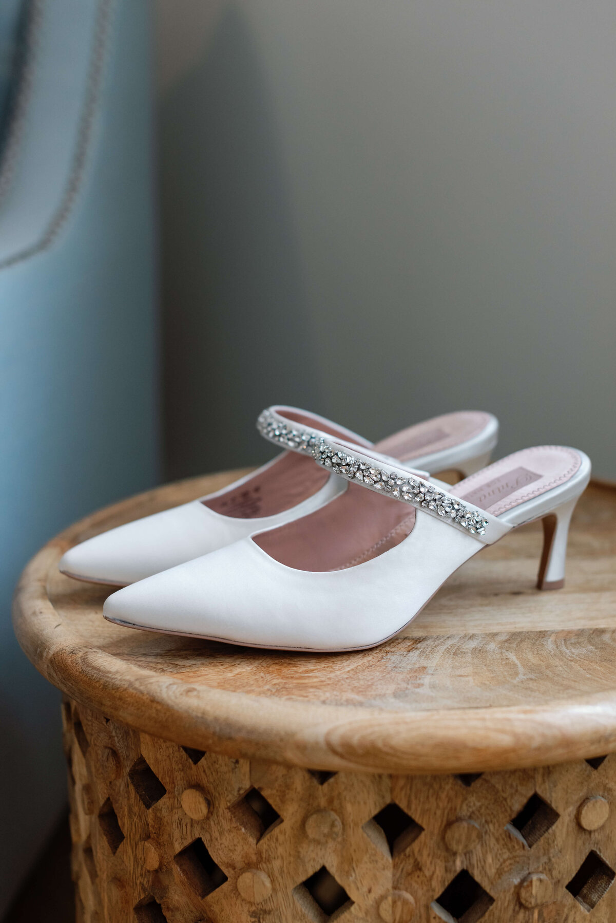 Wedding shoes on a wooden table  Halifax wedding photographer, Alyssa Joy Photography