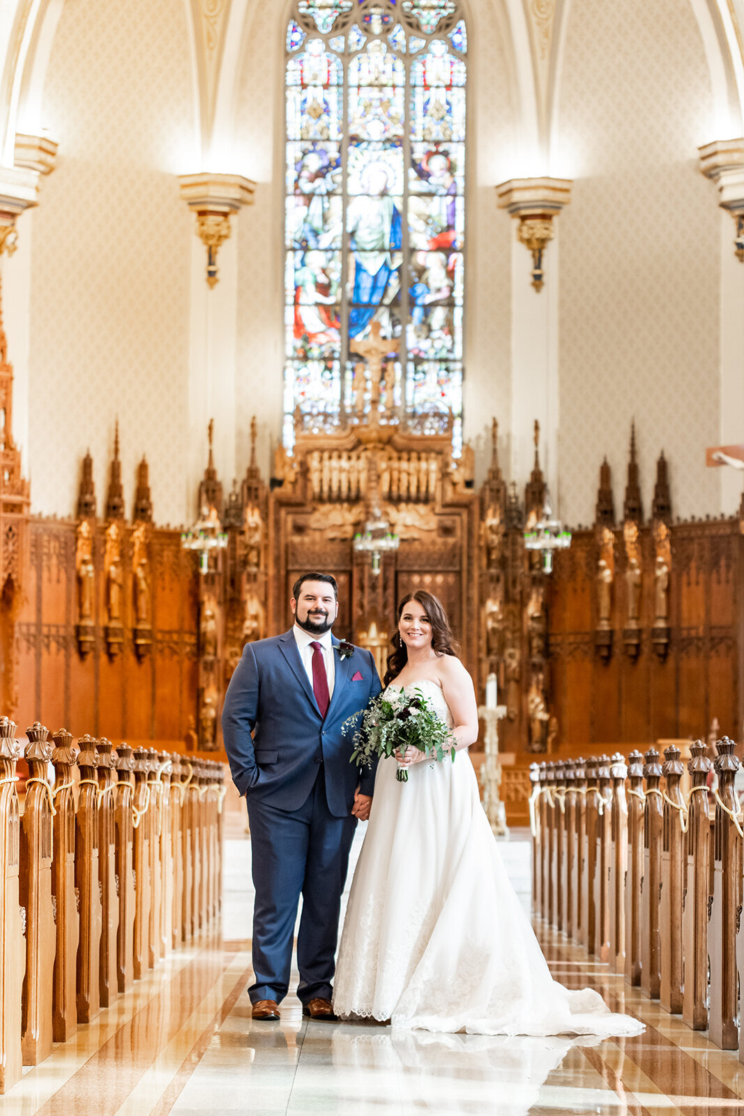 Cathedral of Immaculate Conception Fort Wayne Indiana Wedding Photography-137