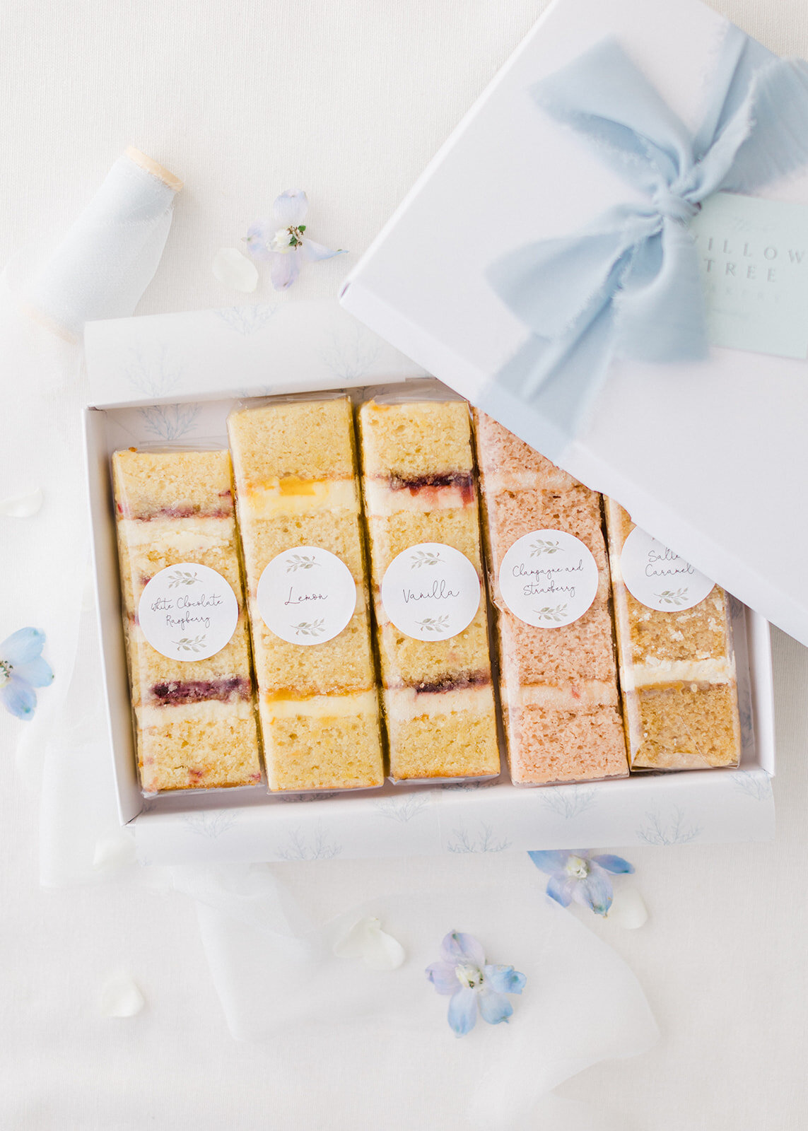 Wedding cake tasting box samples Oxford