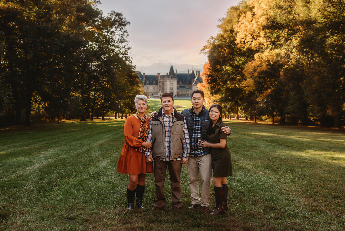 Family Portraits at Biltmore Estate in Asheville, NC.