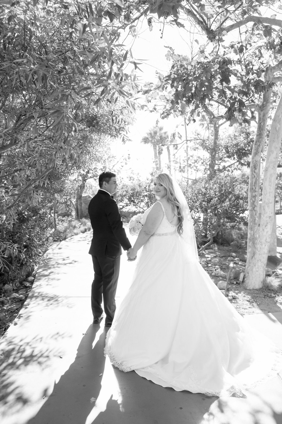 Romantic Photo of Bride and Groom