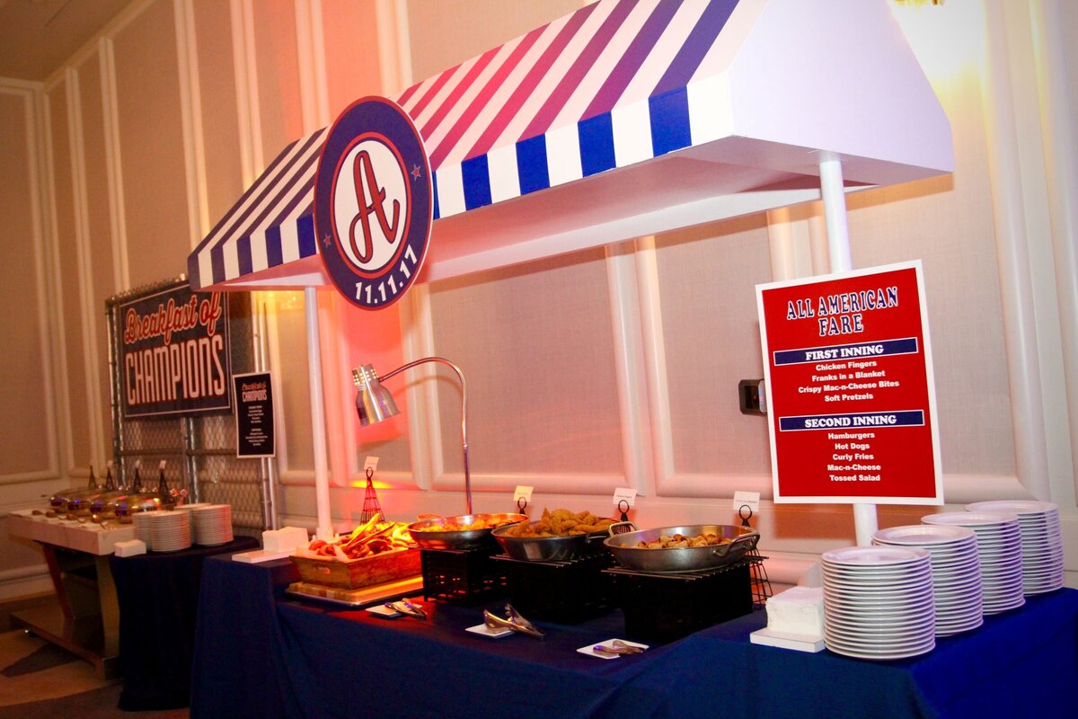 Event-Planning-DC-Bar-Mitzvah-Baseball-Food-Stand-Hyatt-Regency-Bethesda.