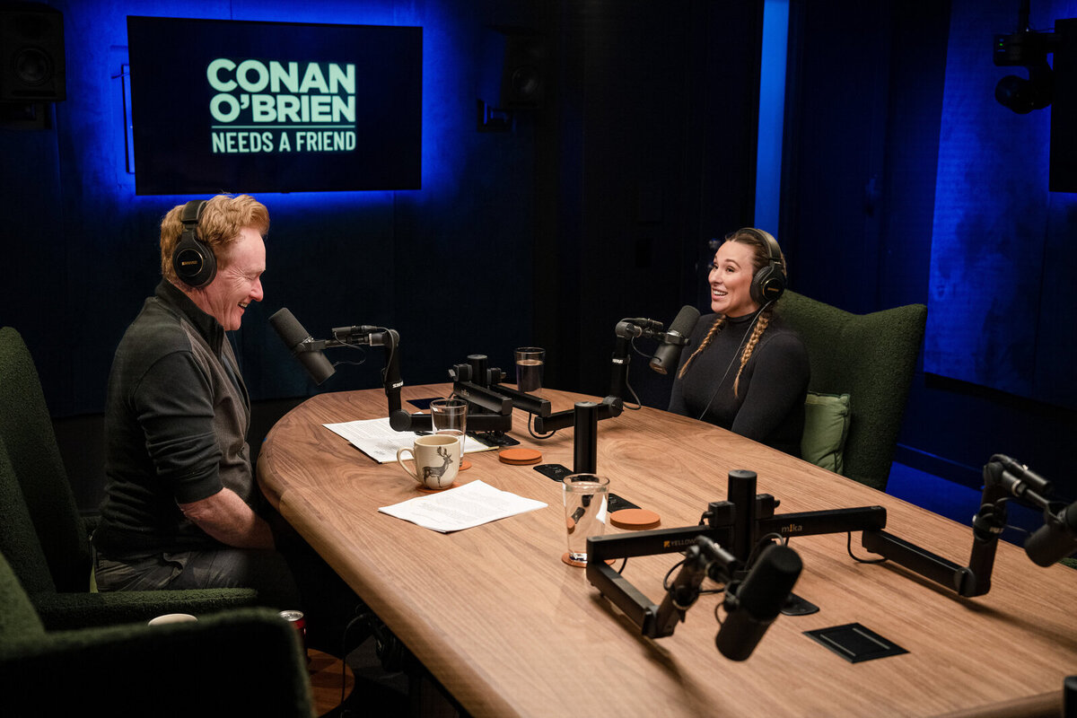 Ashley Flowers talks with Conan O'Brien