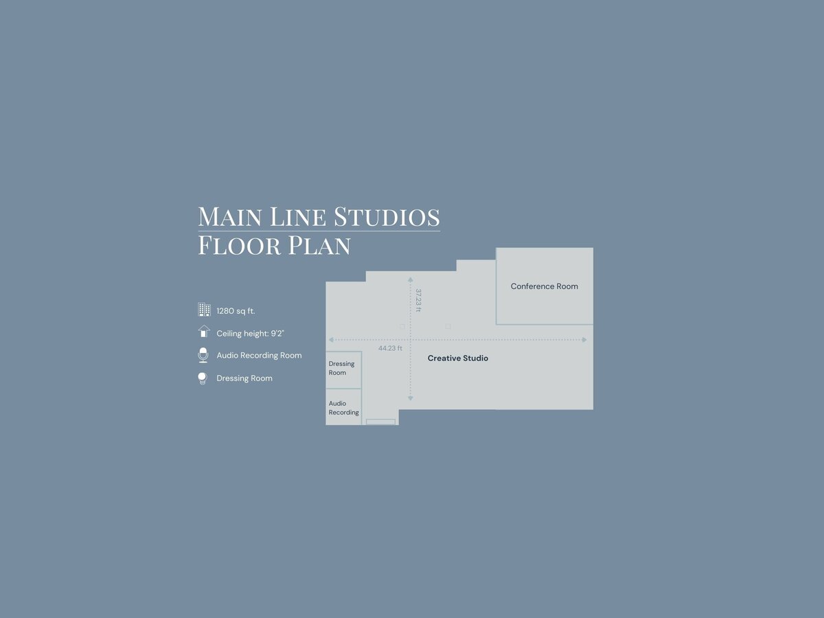 Main Line Studios Floor Plan (Poster) (24 x 18 in) (1)