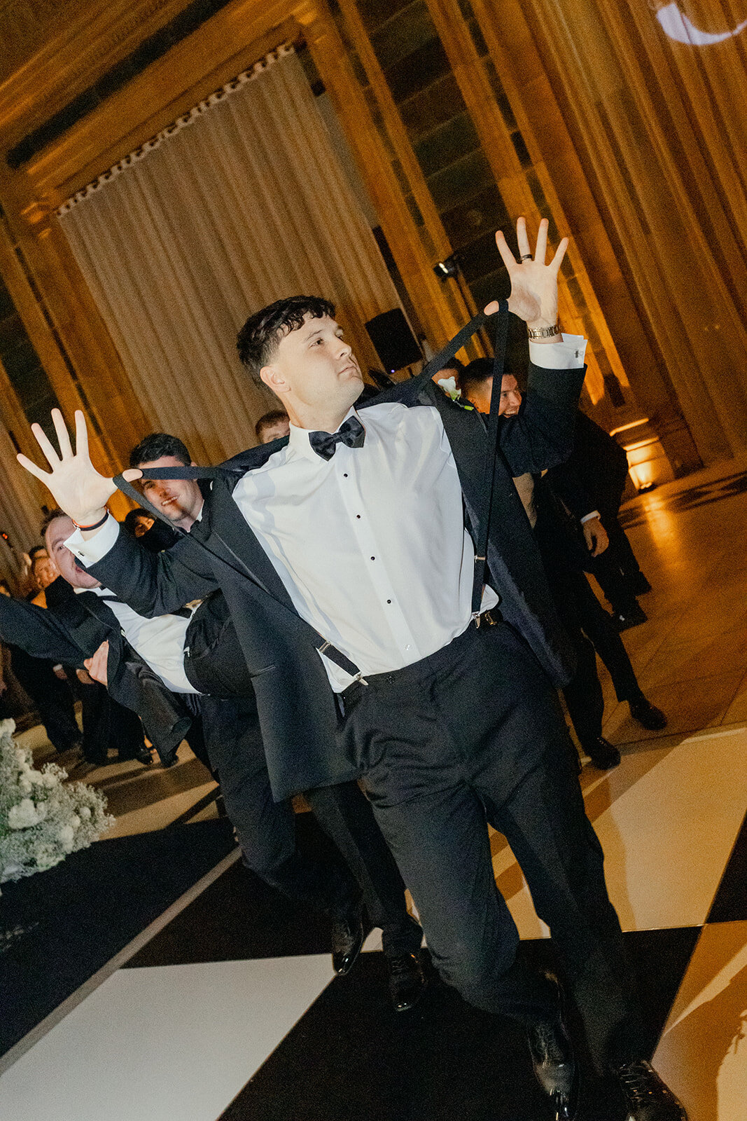 Romantic wedding reception at The Pennsylvanian, iconic Pittsburgh wedding venue