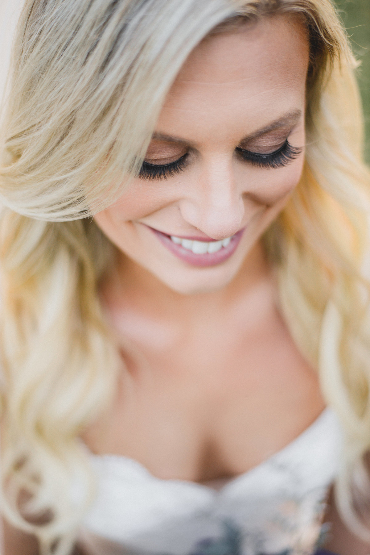 bride makeup details