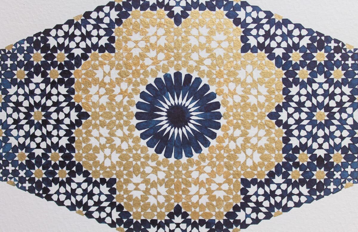 Islamic geometric art pattern