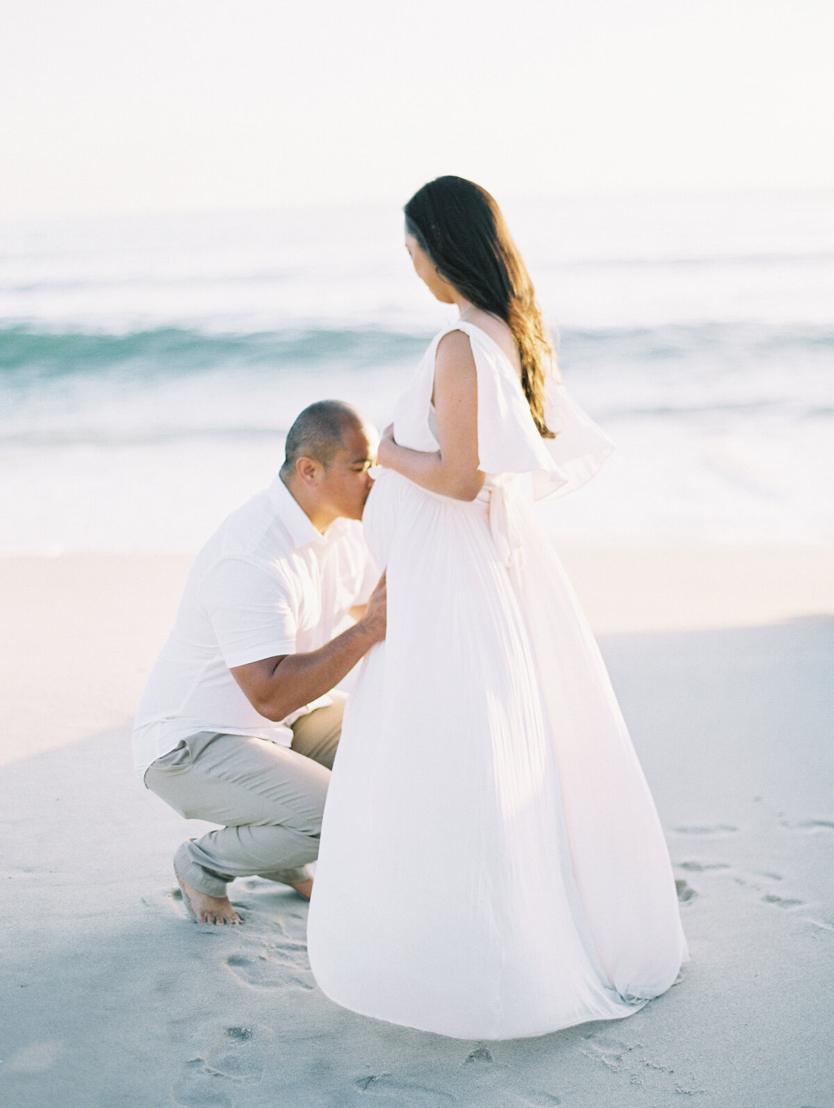 San-Diego-Maternity-Photography-Beach-Babsie-Baby-Photography-Couple-White-Dress-01