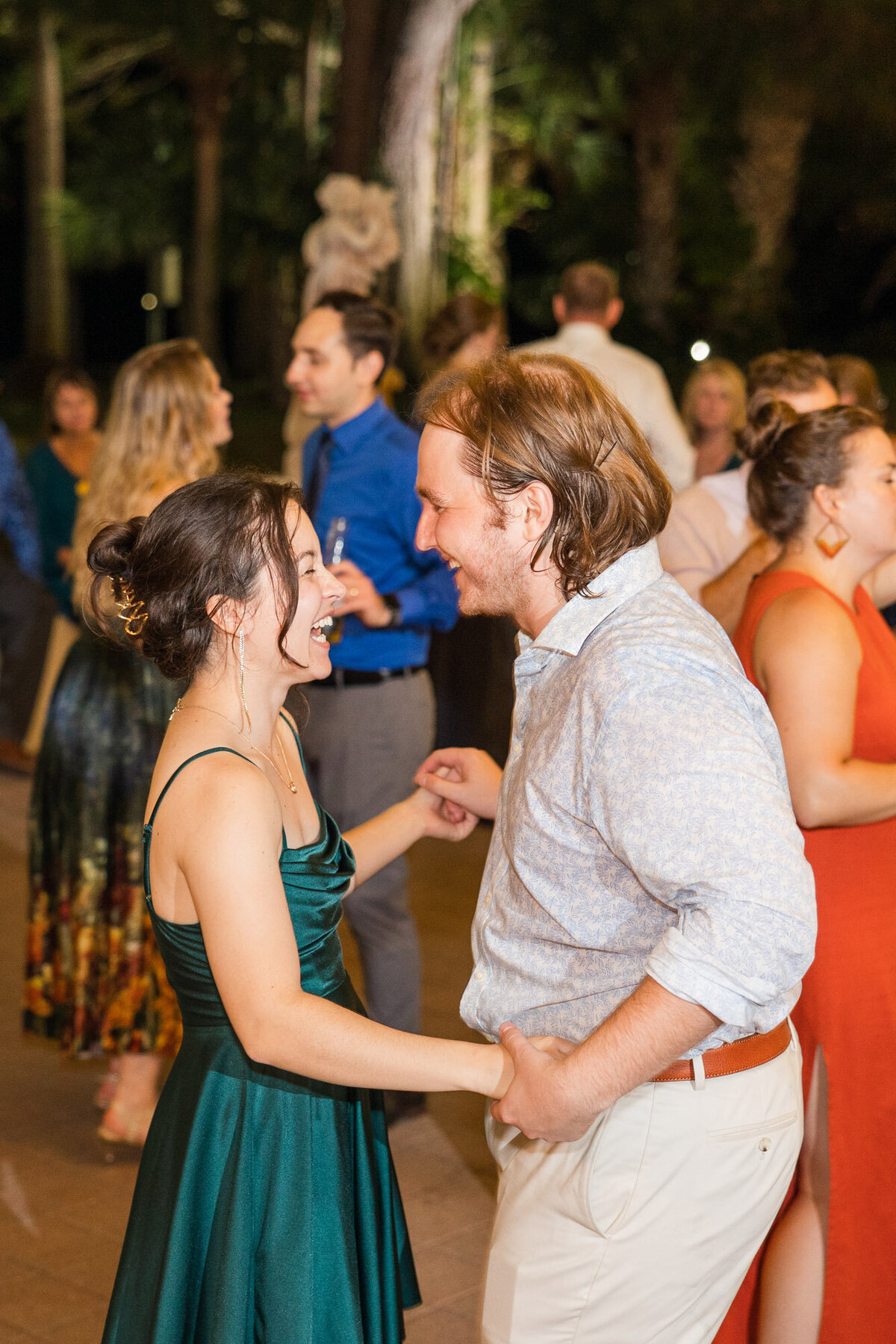 couple dancing at a wedding reception