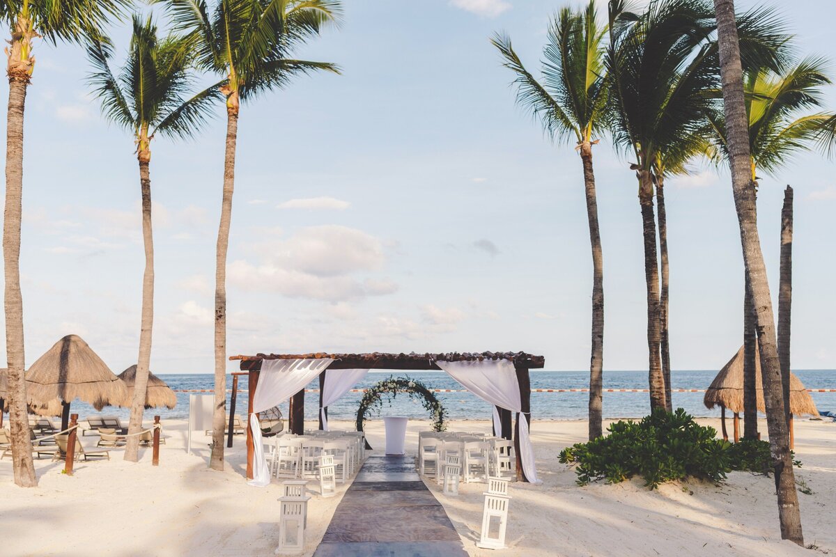 Wedding ceremony location at Excellence Riviera Maya Cancun
