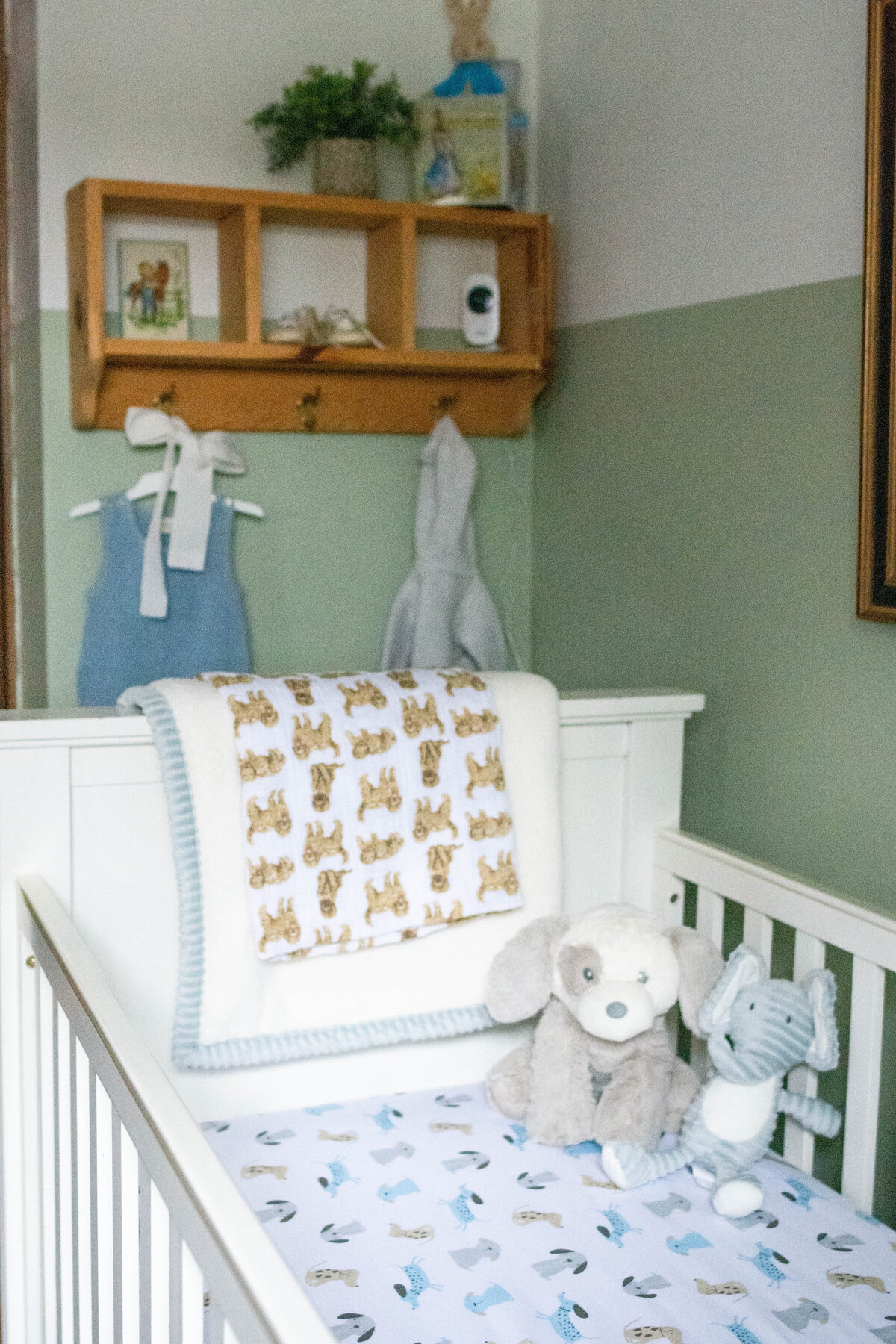 Green and Blue Boy Nursery Guest Room -33