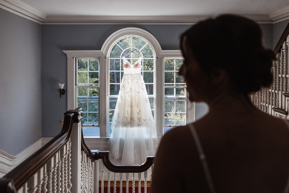 Wedding Dress Detail Photo at Pierce House