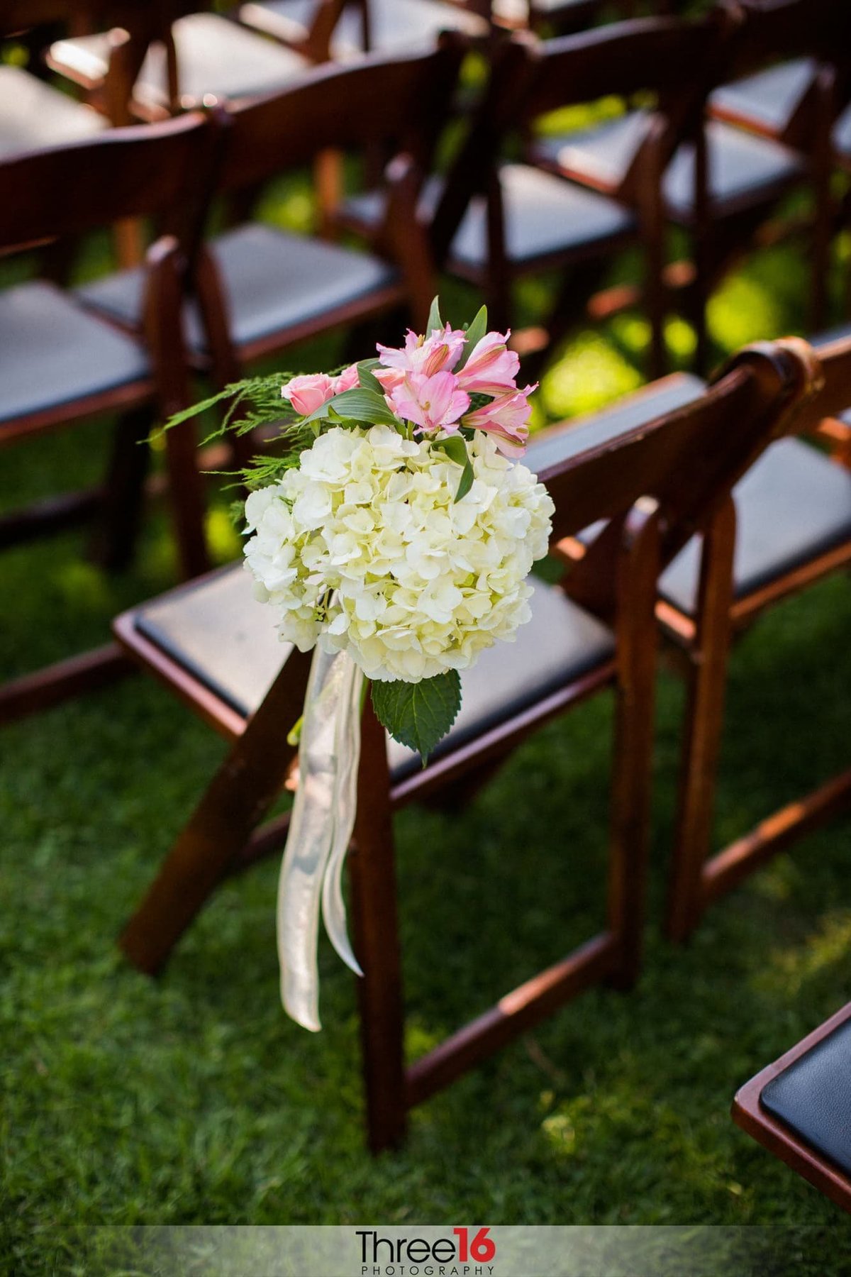 Chair with beautiful flowers  as a decor