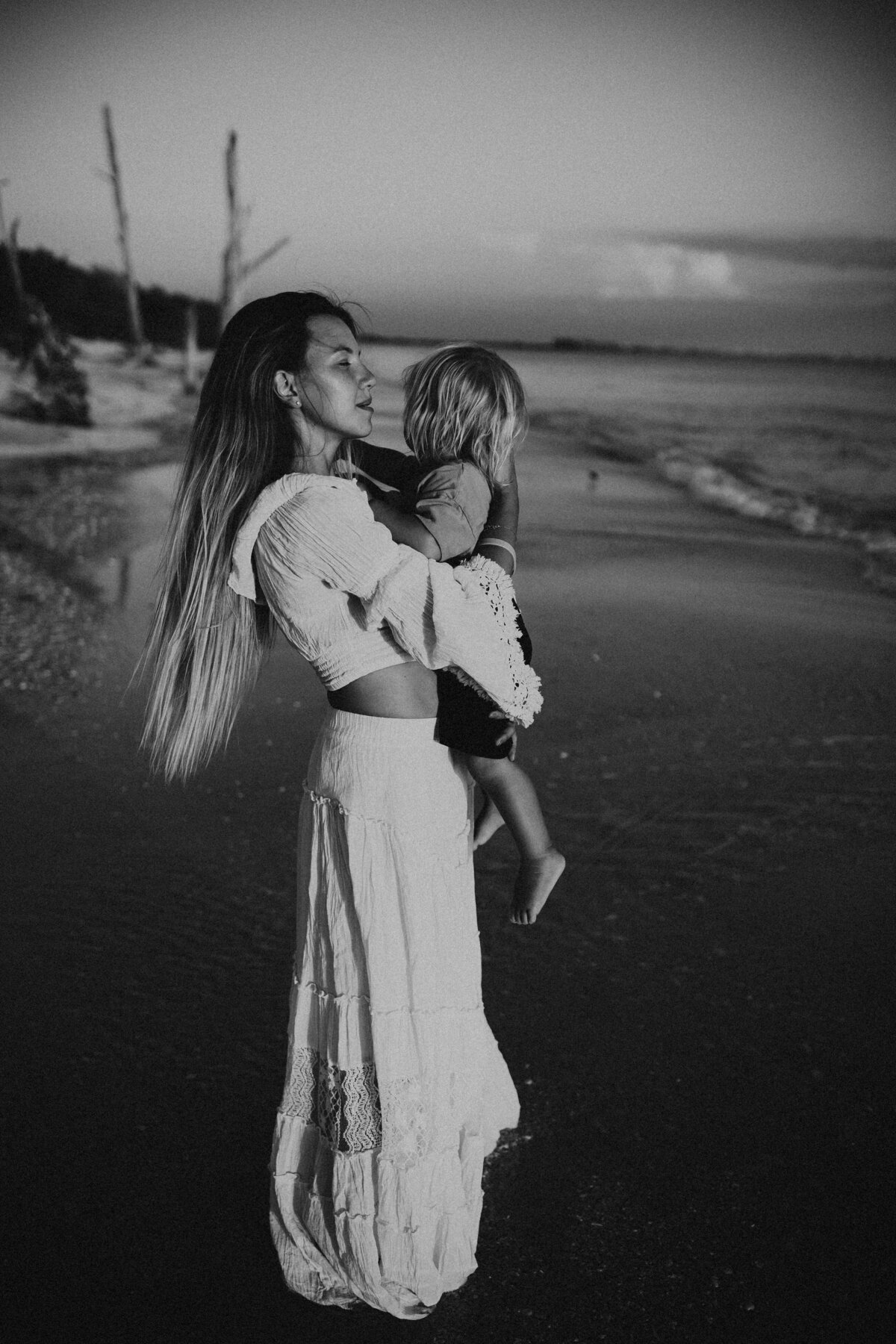 venice beach fl motherhood photoshoot