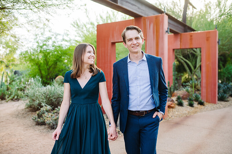 Engagement Session at the Desert Botanical Gardens by Phoenix Engagement Photographer, Meredith Amadee Photography