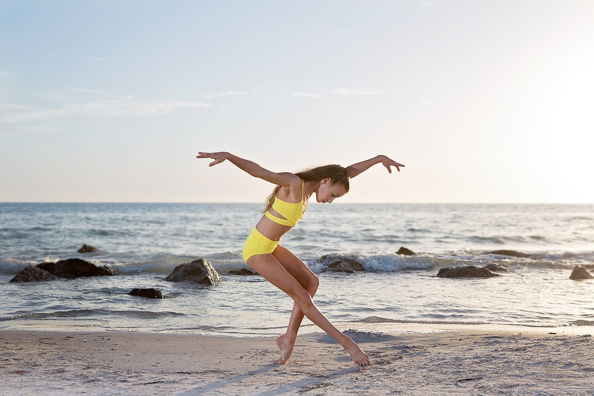 dancer on florida beach dance photography